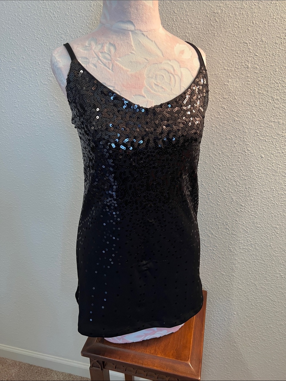 Vanity Black Sequin Camisole